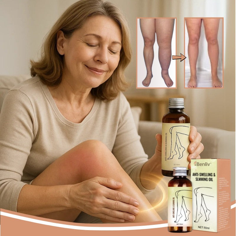 Benliv™ Antisvullnadsolja | Lätta benen och lindra smärtan på bara 7 dagar – helt utan stödstrumpor