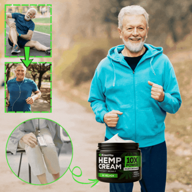 KneeVita™ Knäkräm | Smärtfri gång på 4 timmar – lindrar knäsmärta med 95 % direkt